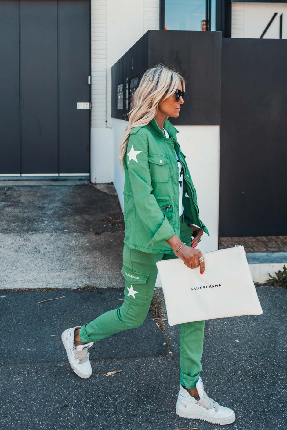 Pantalon Grungemama Nami vert