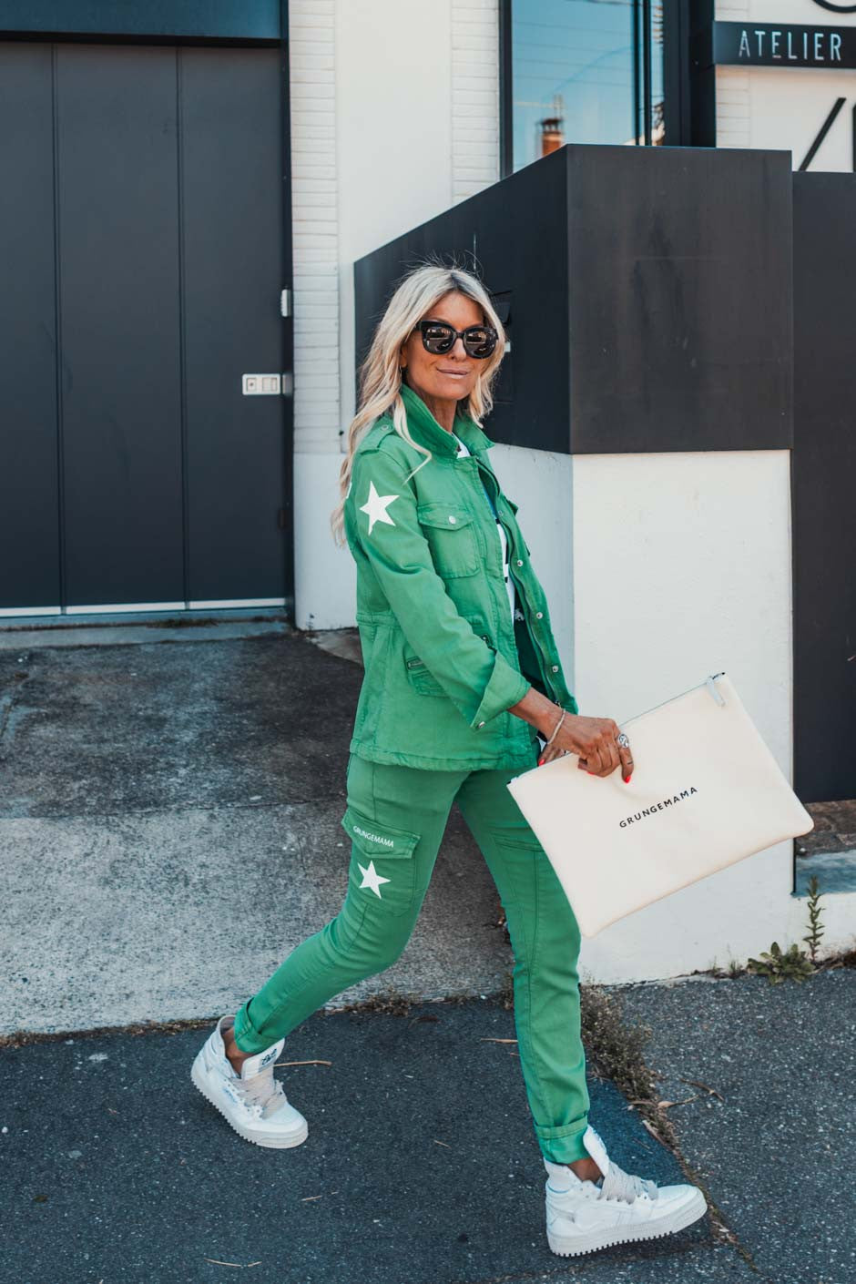 Pantalon Grungemama Nami vert