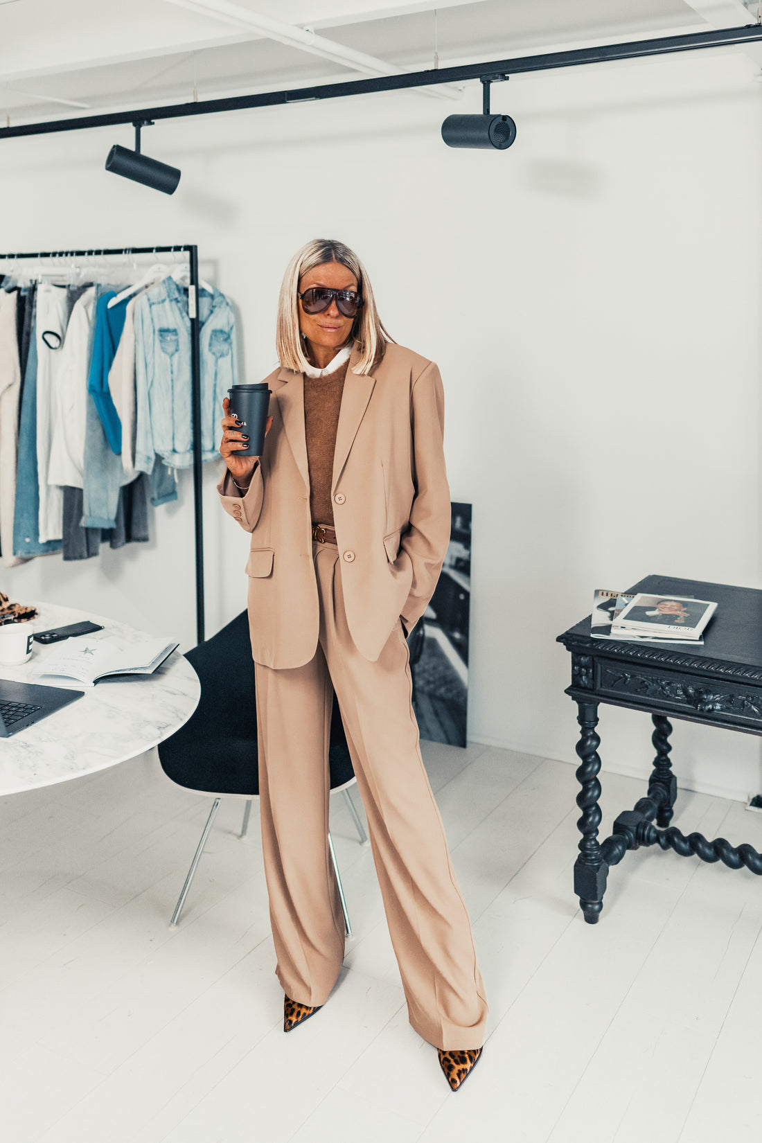 Pantalon Grungemama Romy beige