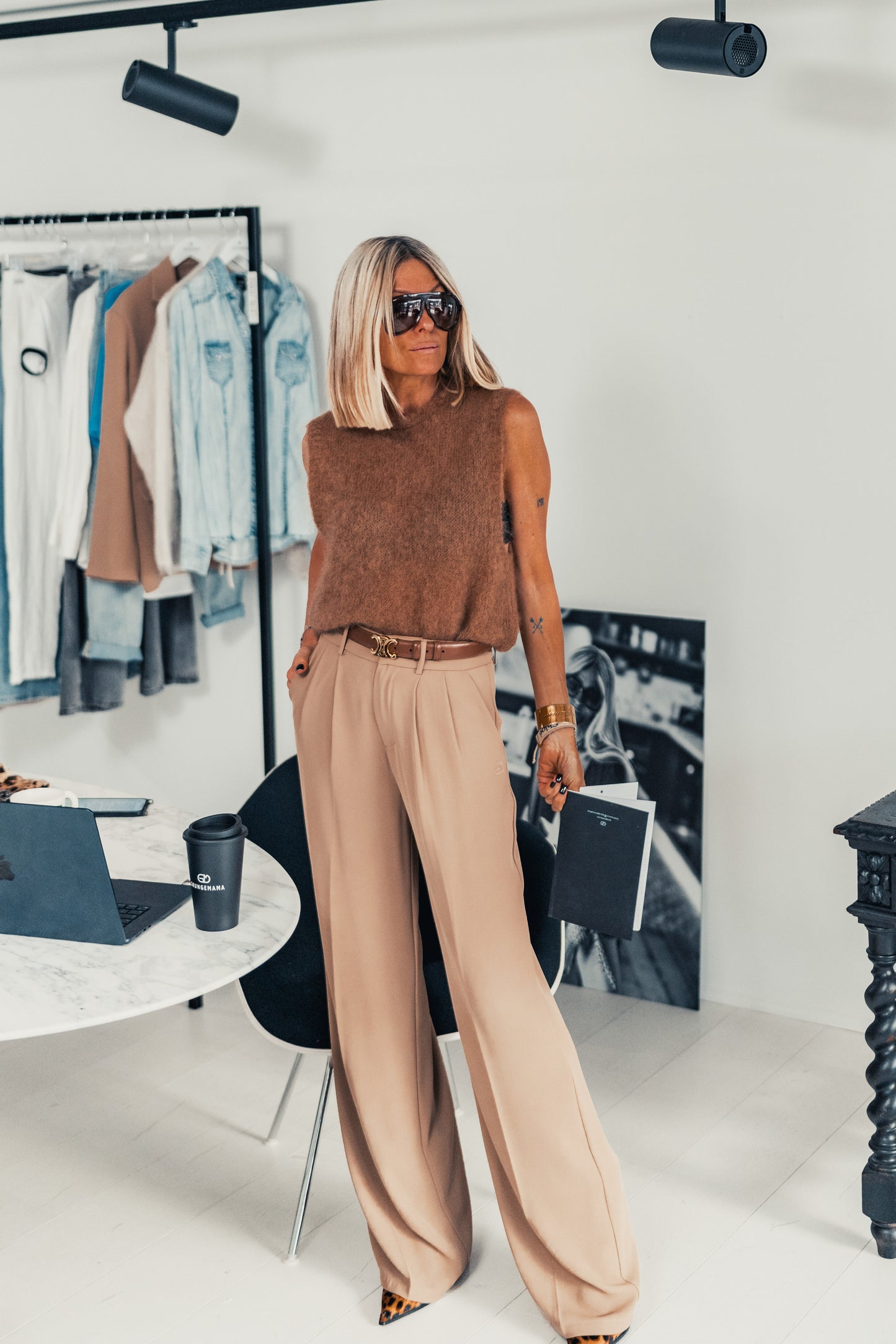 Pantalon Grungemama Romy beige