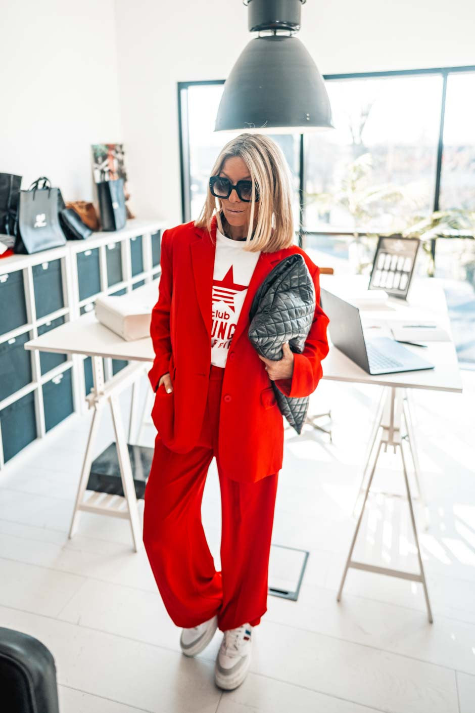 Pantalon Grungemama Romy rouge