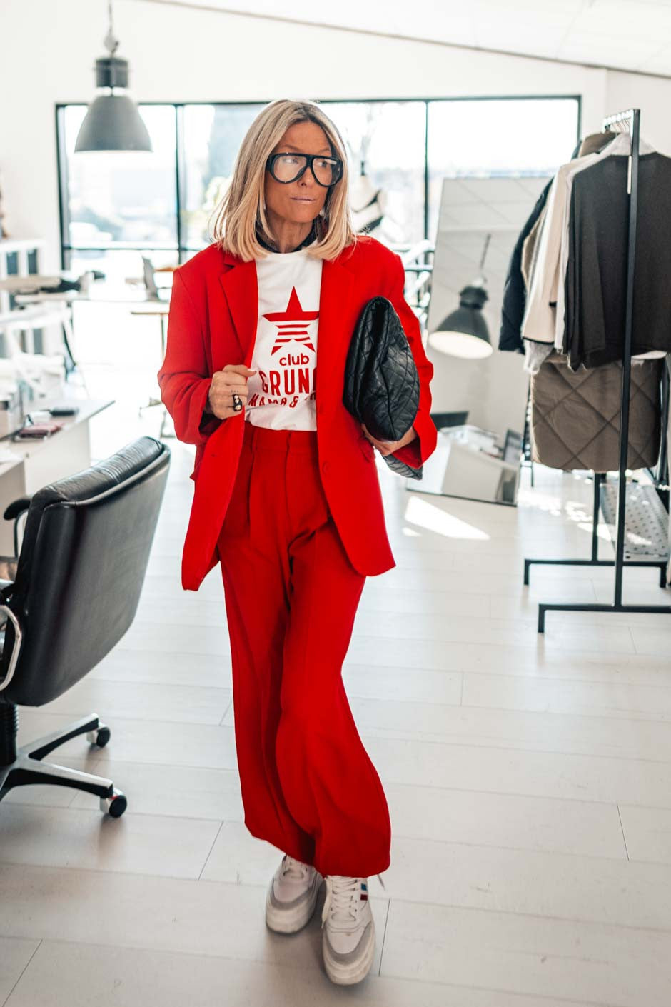 Pantalon Grungemama Romy rouge