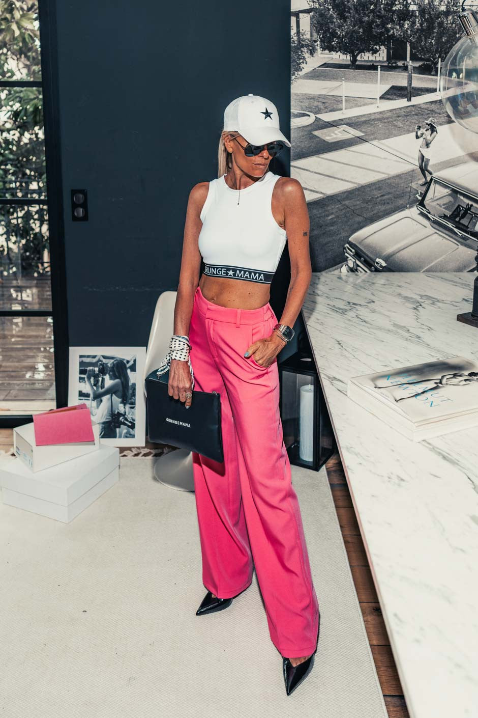 Pantalon Grungemama Roxy fuchsia