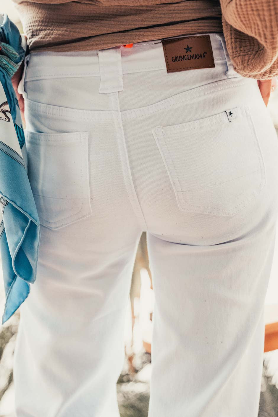 Pantalon Grungemama Vinnie blanc