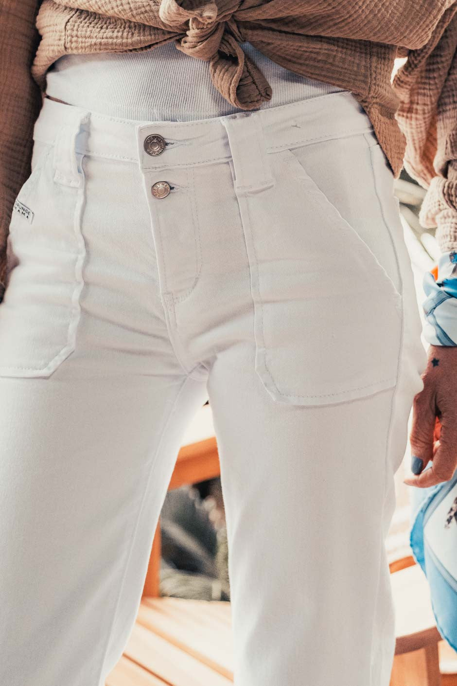 Pantalon Grungemama Vinnie blanc