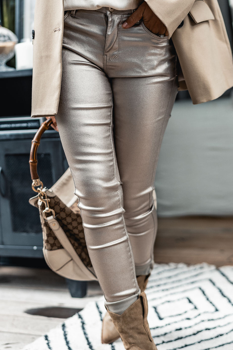 Pantalon Hank champagne