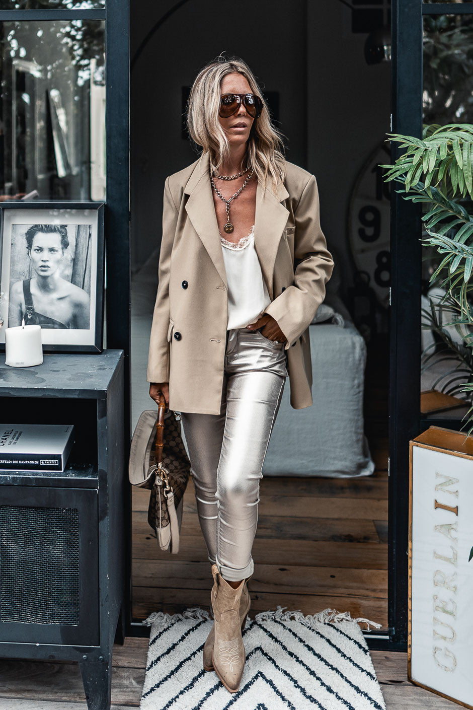 Pantalon Hank champagne