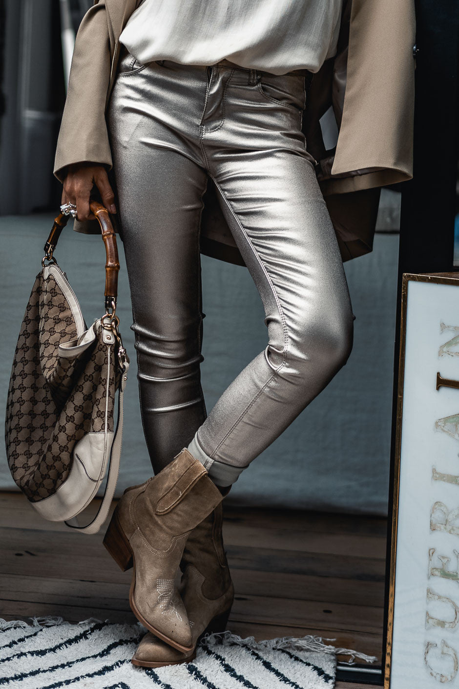 Pantalon Hank champagne