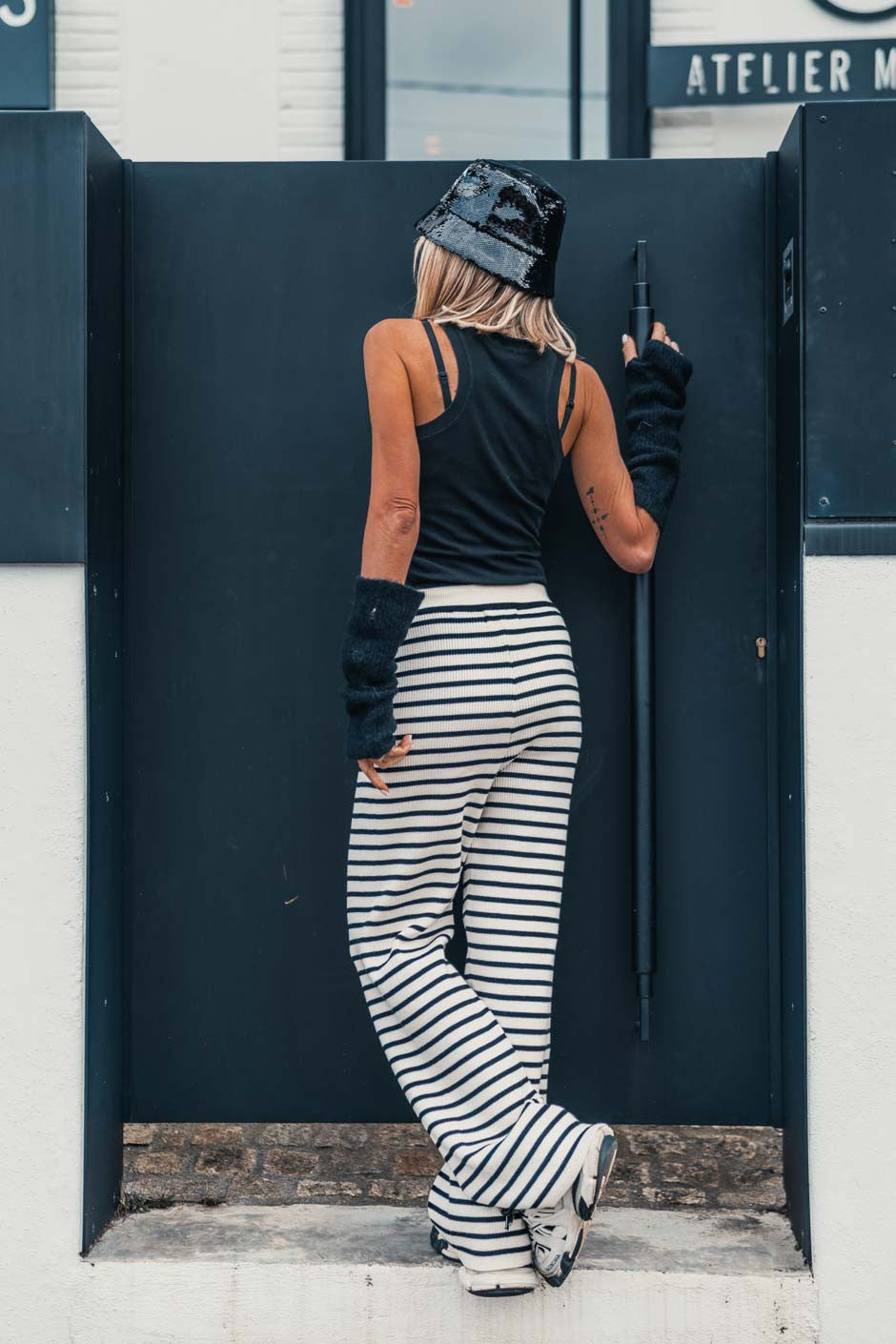 Pantalon Titouan raye