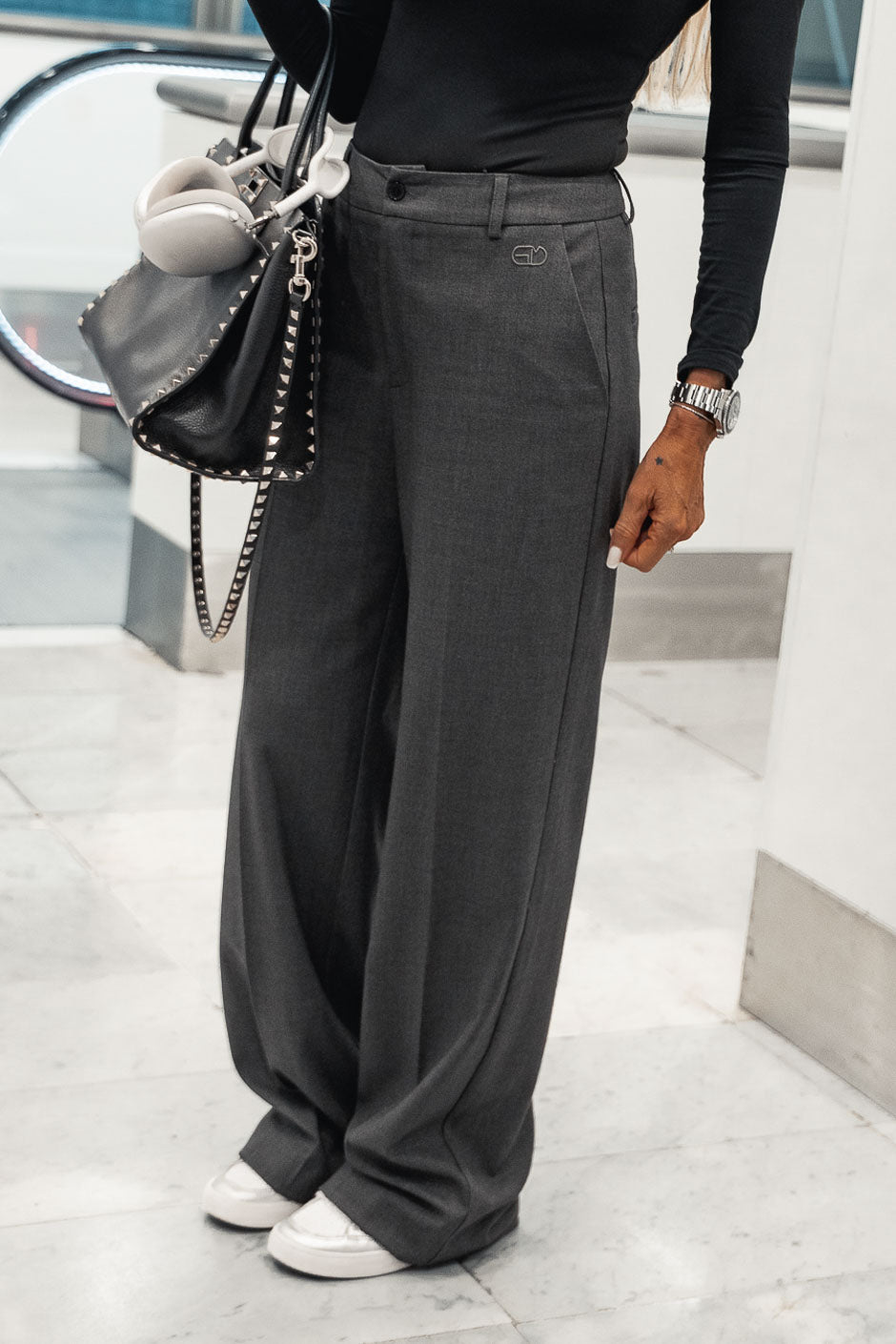 ELODIE GREY TROUSERS