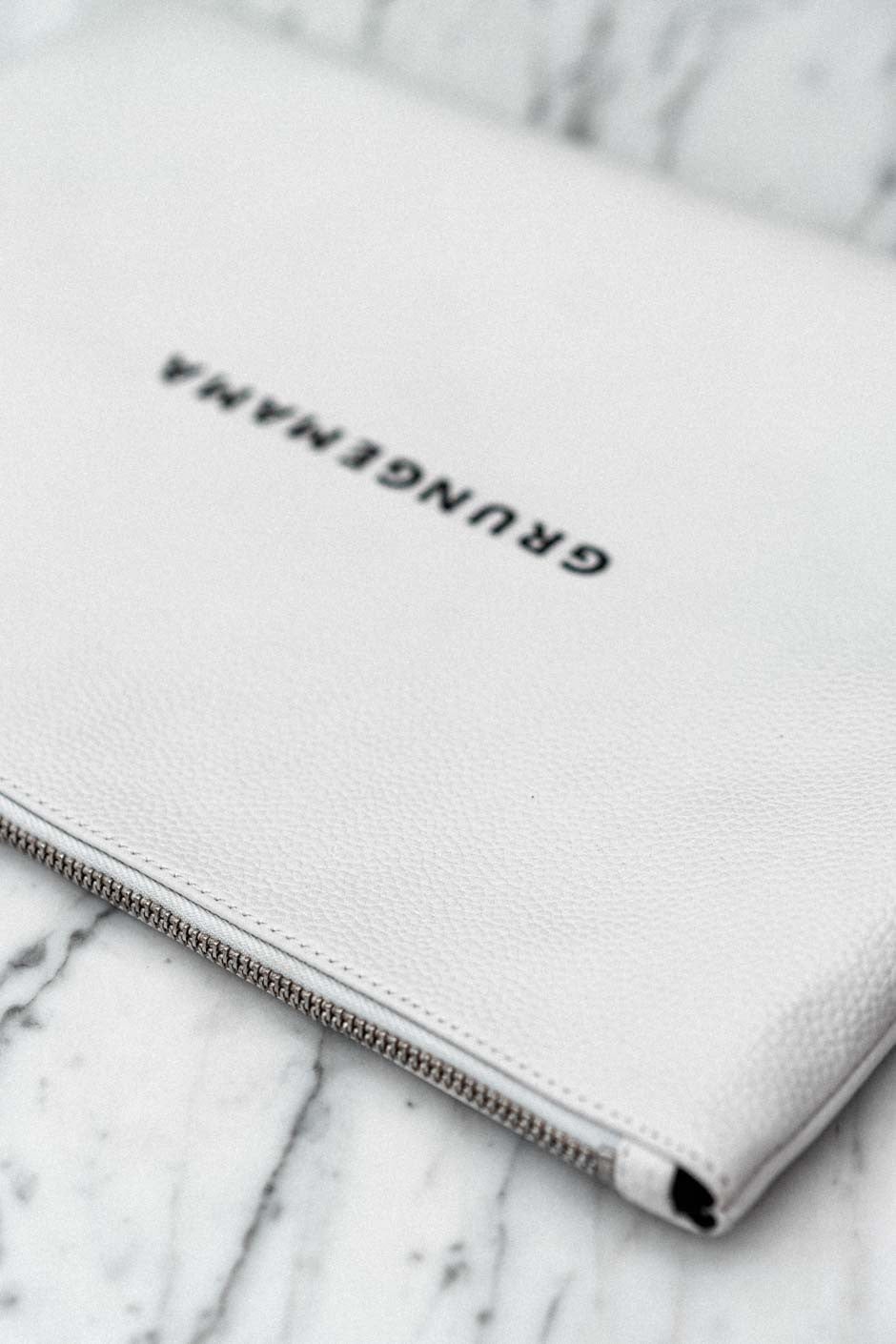 Pochette Grungemama Big Worky blanc