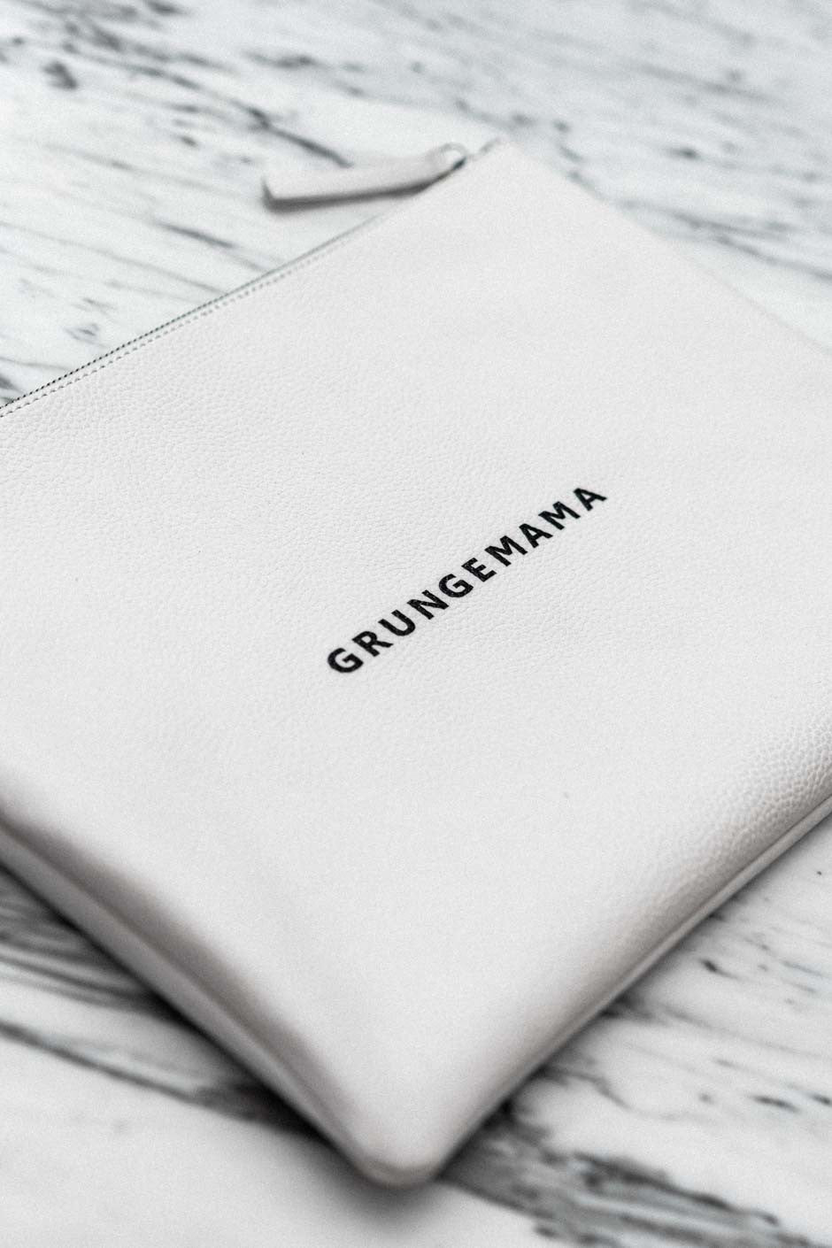 Pochette Grungemama Big Worky blanc