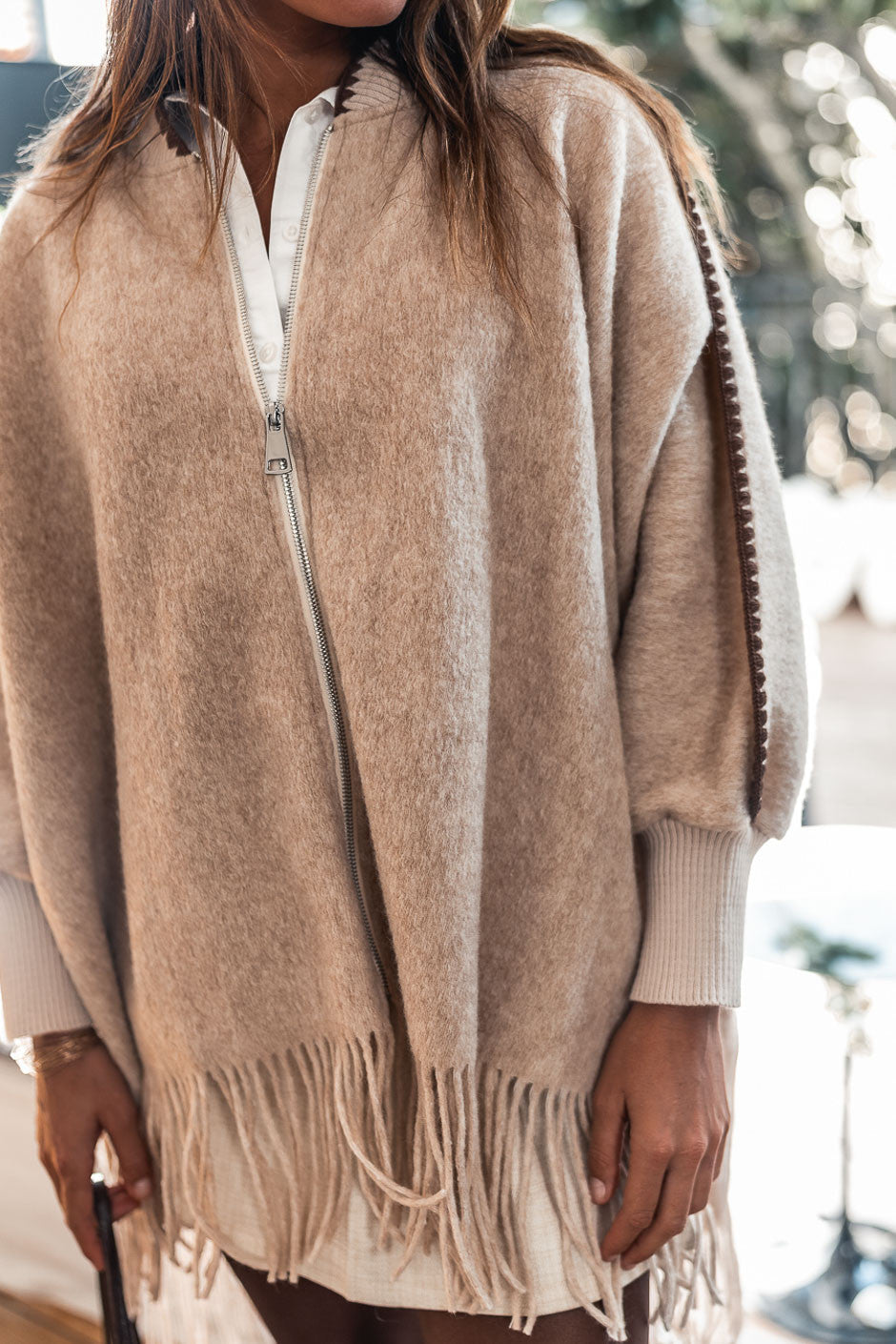 Poncho Grungemama Chelly beige