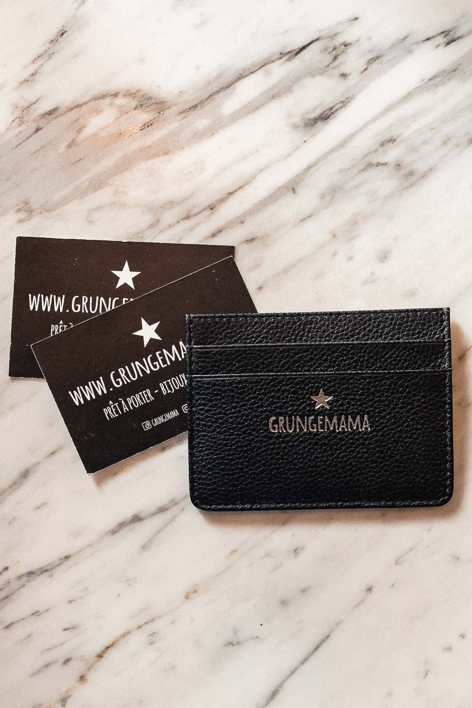 Porte cartes grungemama noir
