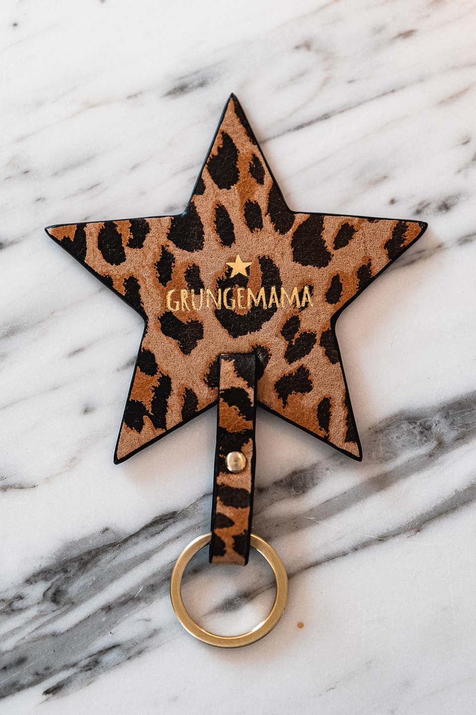 Porte cles grungemama leopard