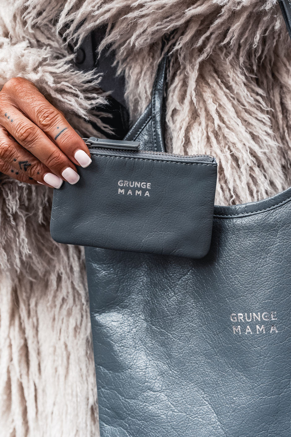 Porte monnaie Grungemama Dreamy gris