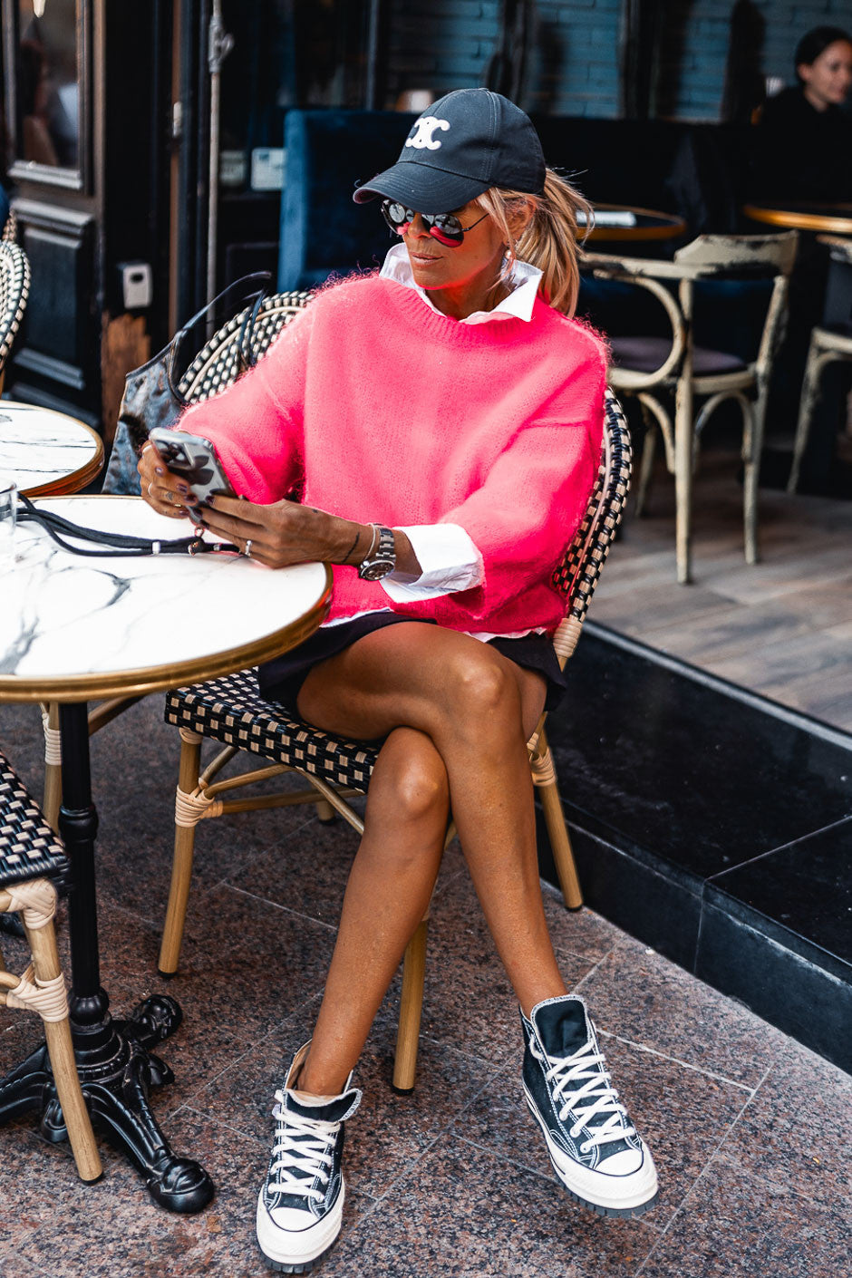 Pull Grungemama Ariella rose fluo