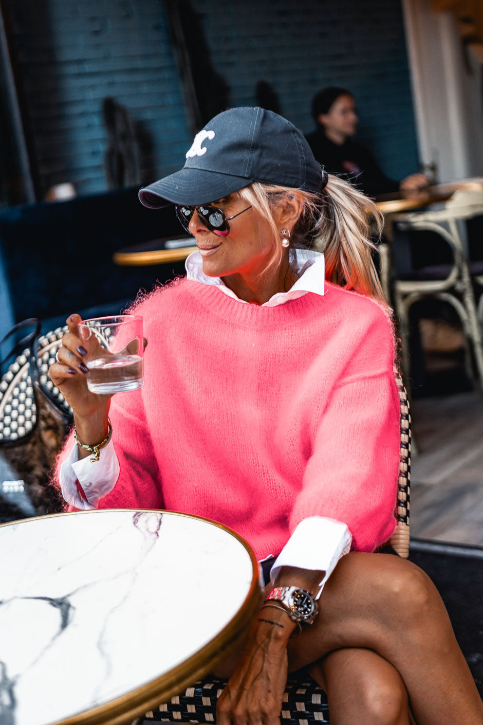 Pull Grungemama Ariella rose fluo