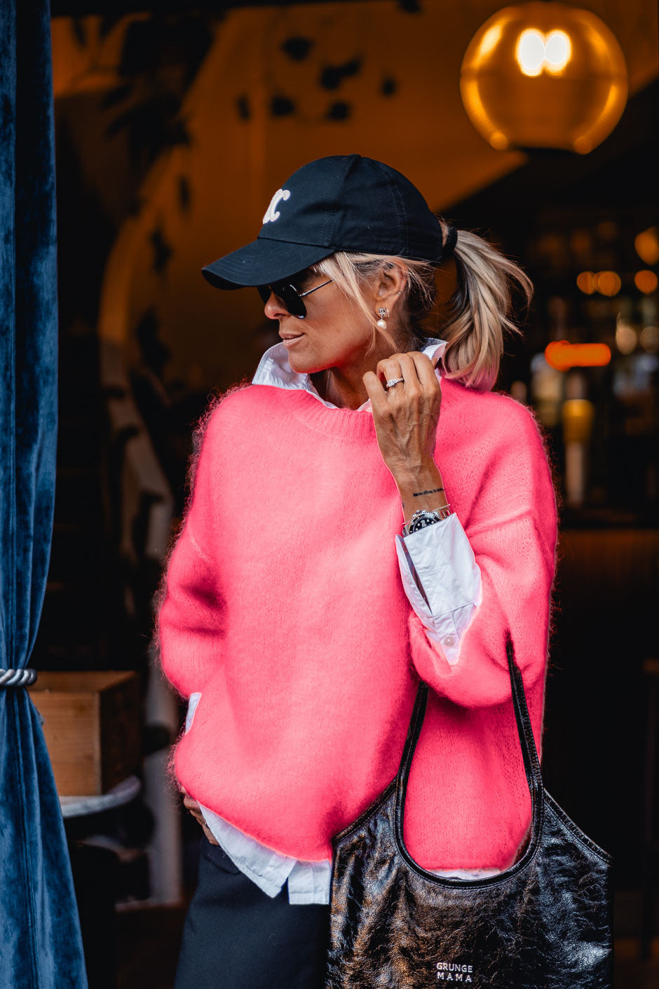 Pull Grungemama Ariella rose fluo