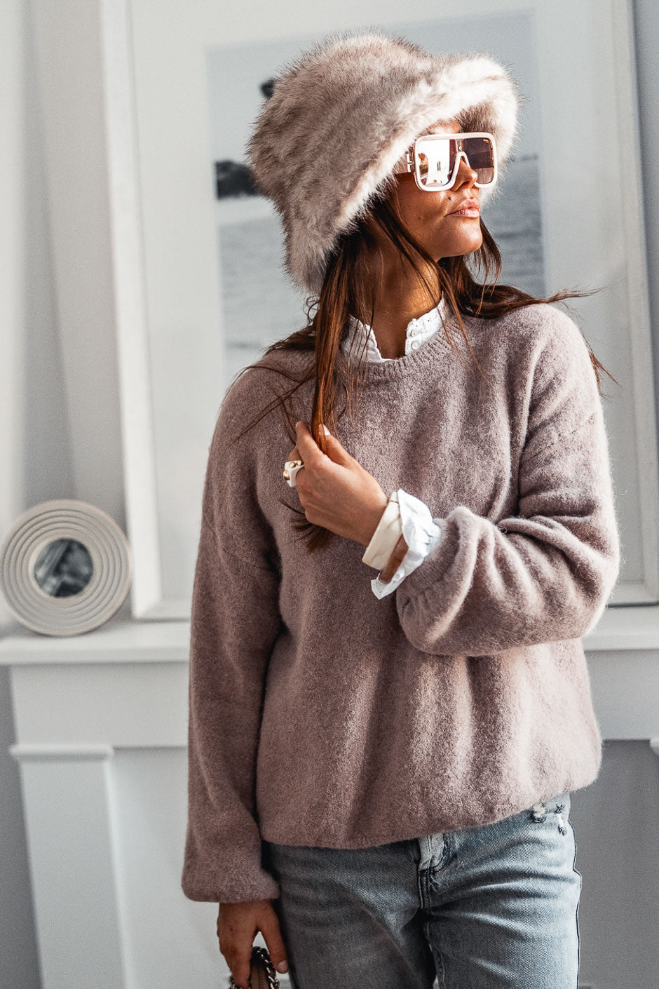 Pull Grungemama Coby taupe