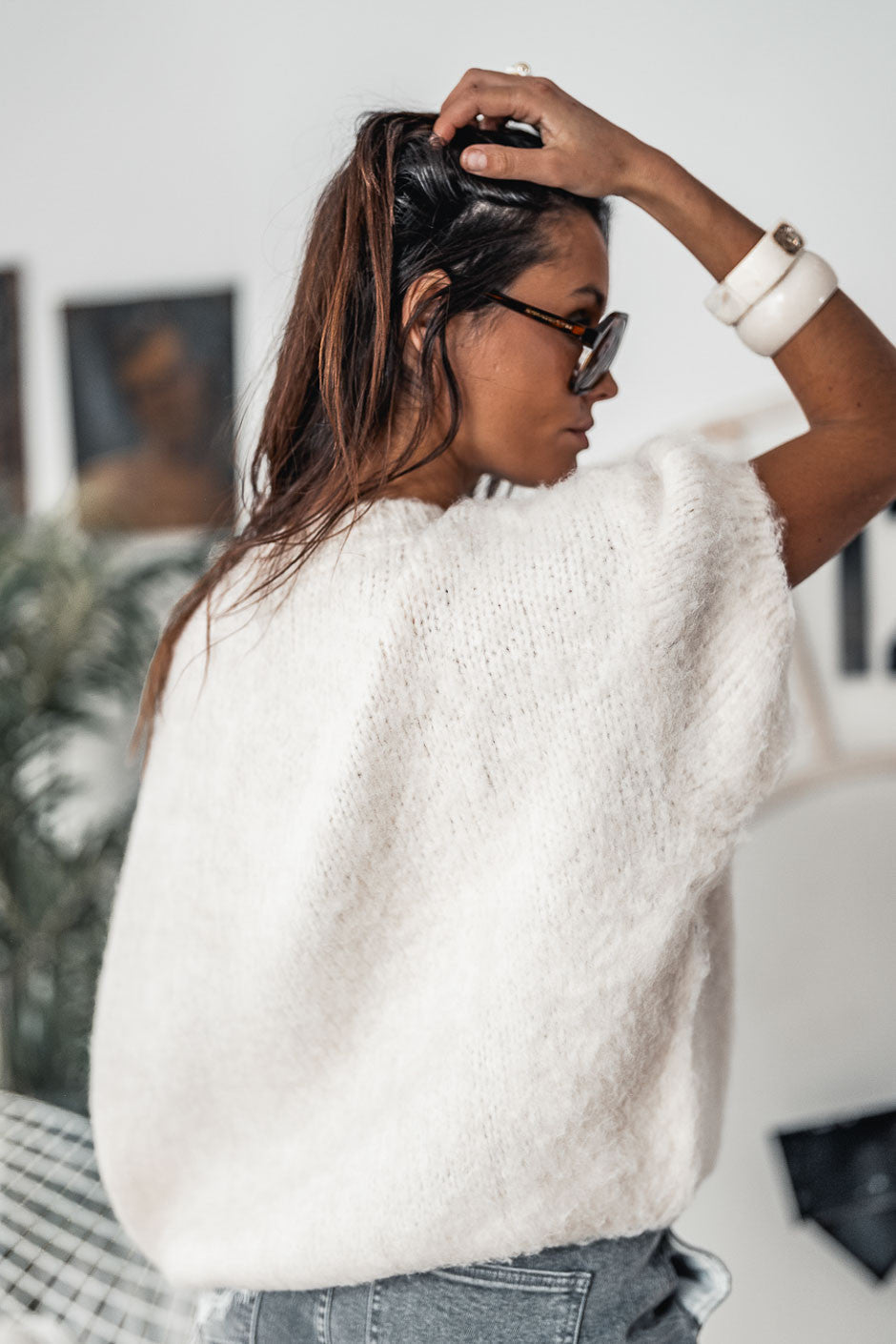 Pull Grungemama Cream ecru