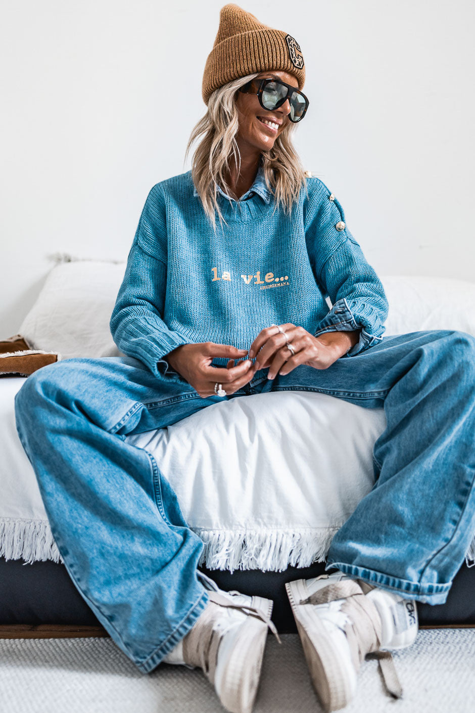 Pull Grungemama Lavie bleu