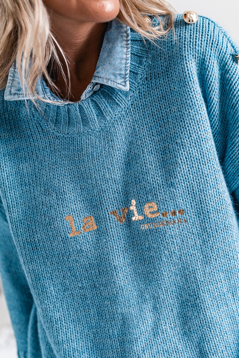 Pull Grungemama Lavie bleu