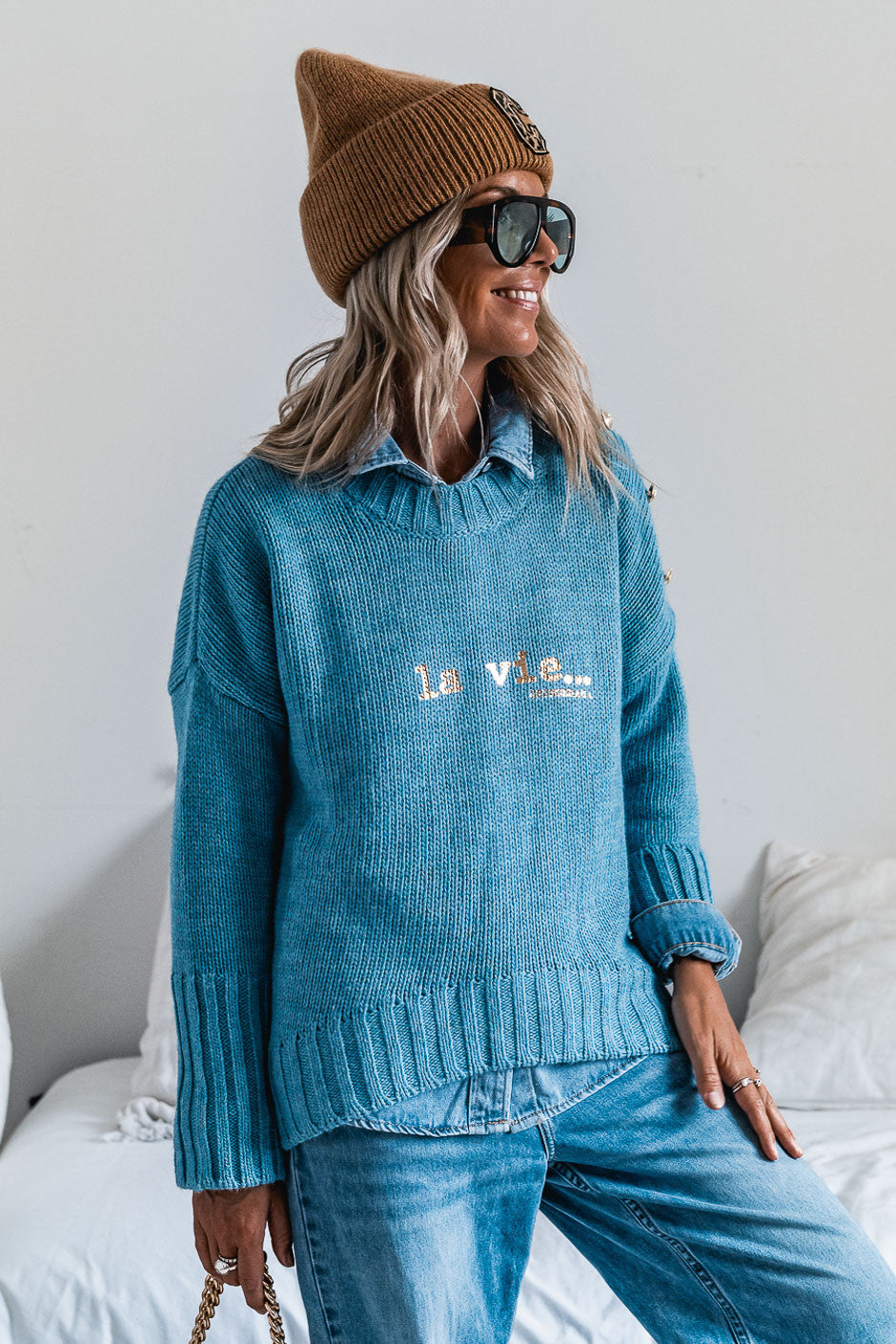 Pull Grungemama Lavie bleu
