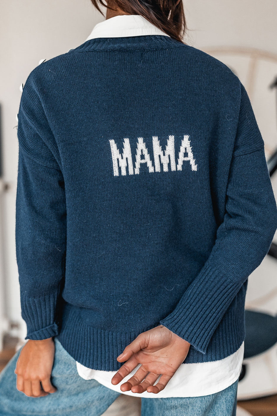 Grungemama Lili navy sweater