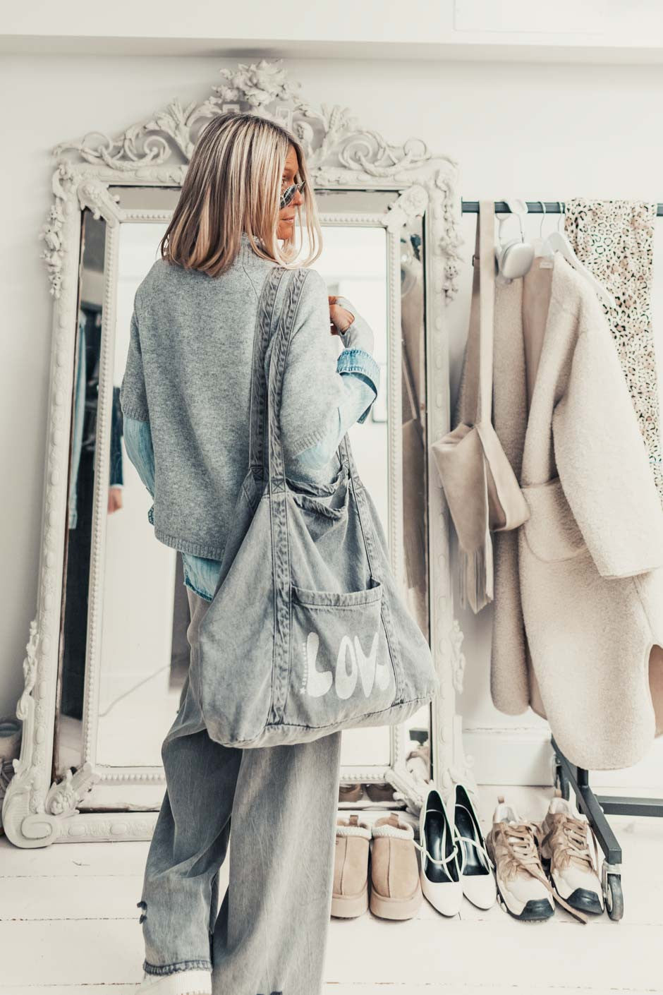 Pull Grungemama Lolia gris