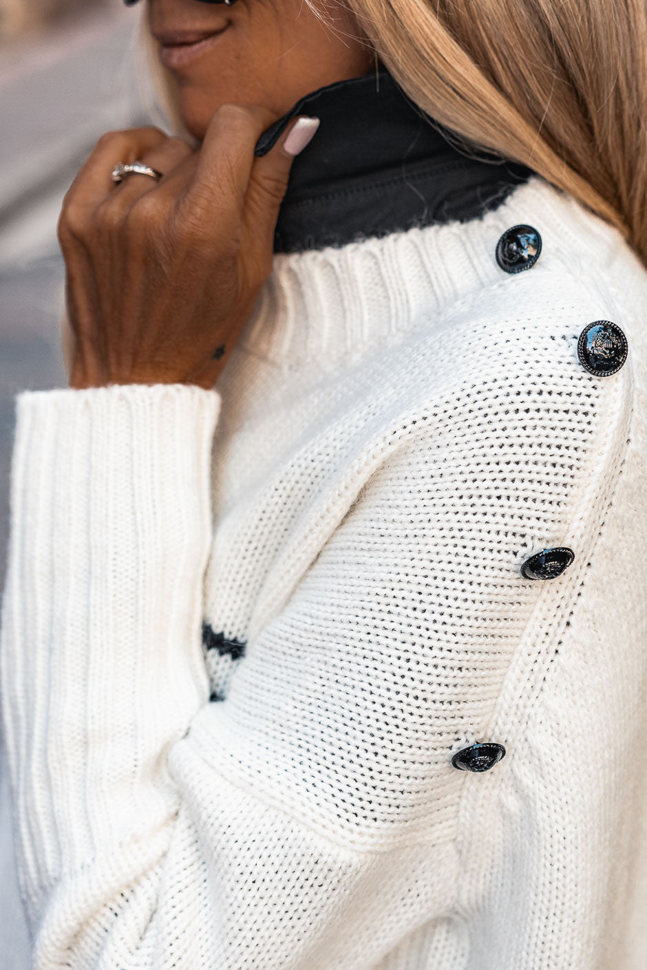 Pull Grungemama Mili blanc