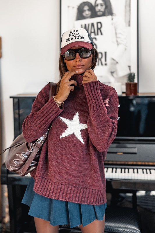 Pull Grungemama Milia bordeaux