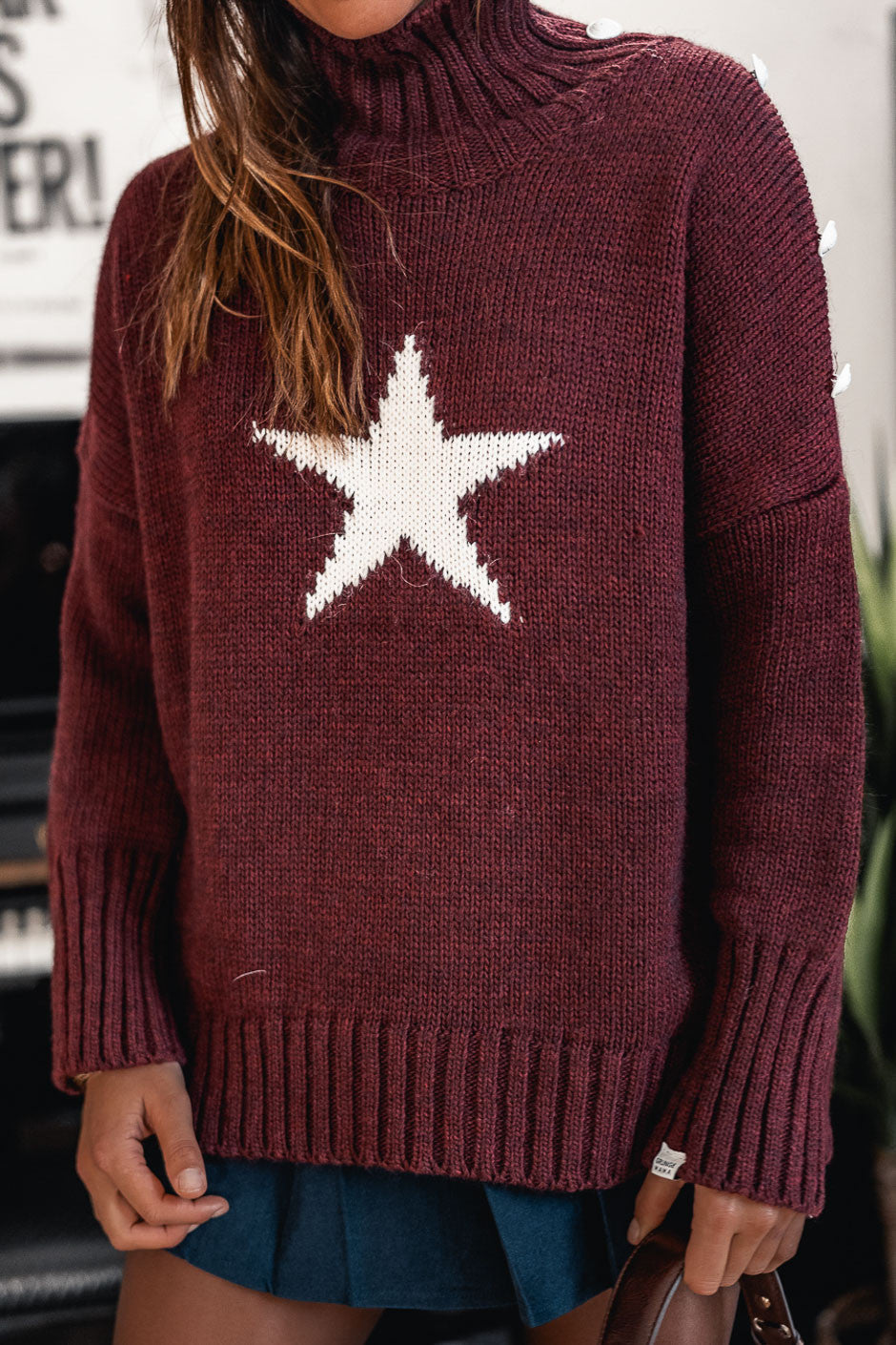 Pull Grungemama Milia bordeaux