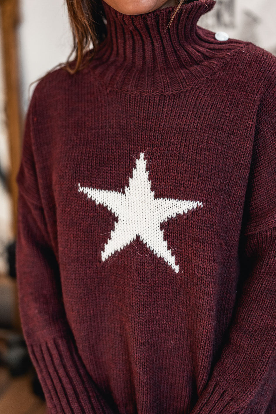 Pull Grungemama Milia bordeaux