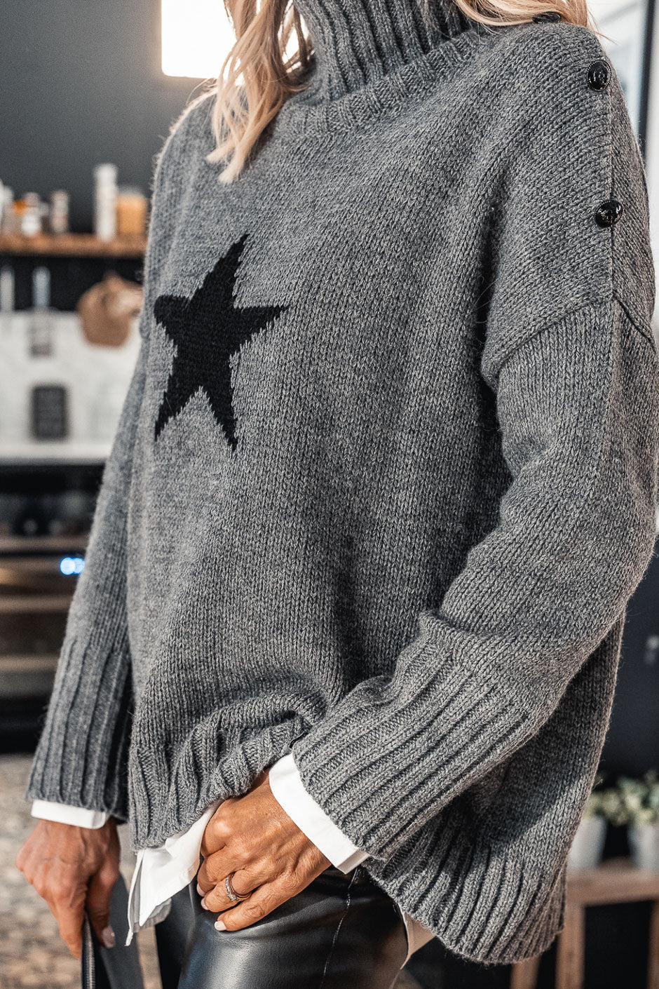 Pull Grungemama Milia gris