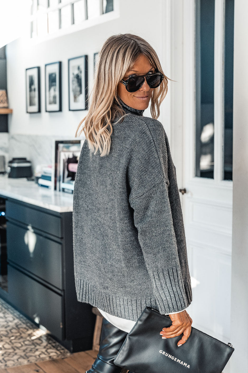 Pull Grungemama Milia gris