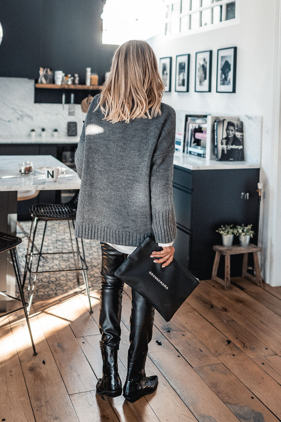 Pull Grungemama Milia gris