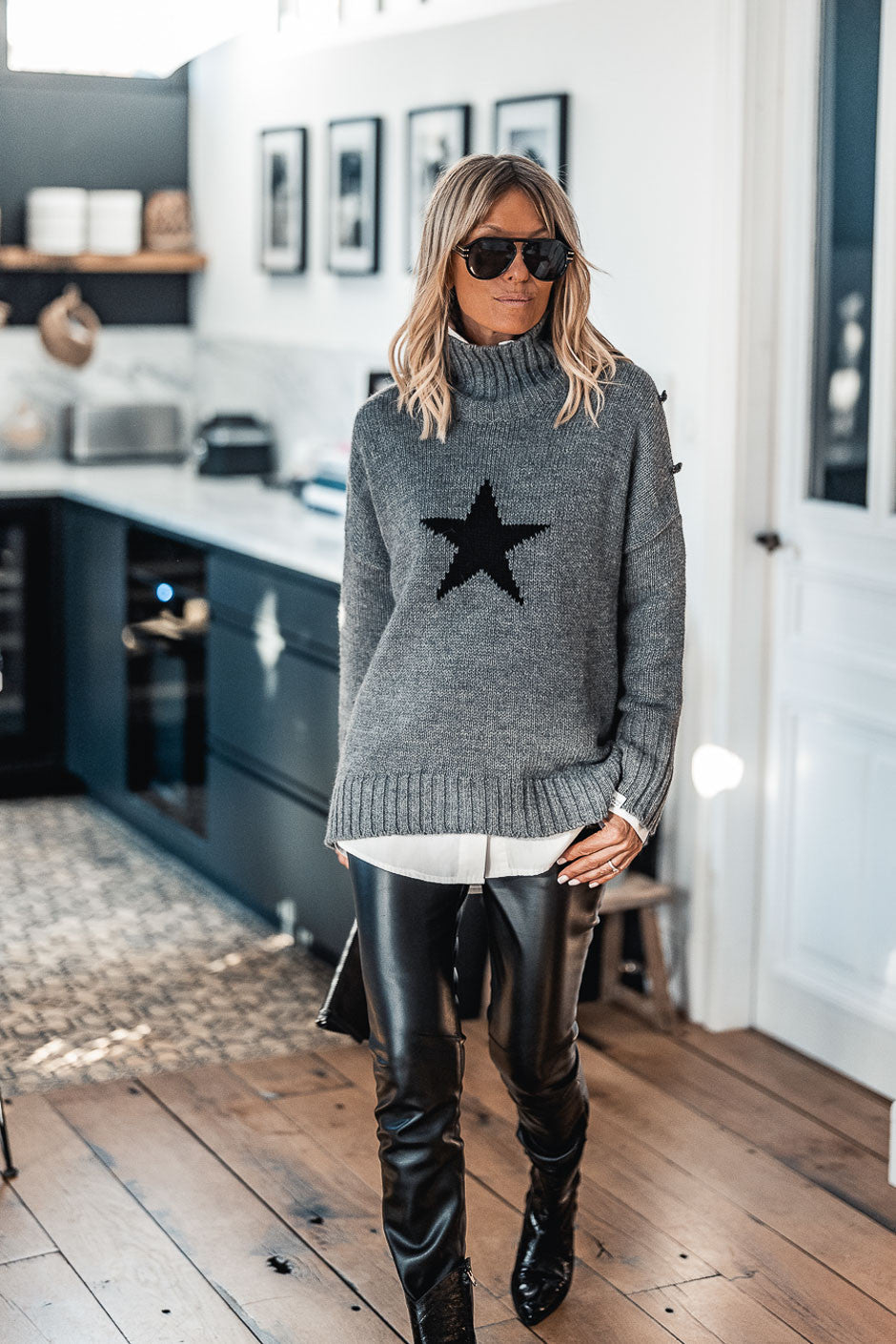 Pull Grungemama Milia gris