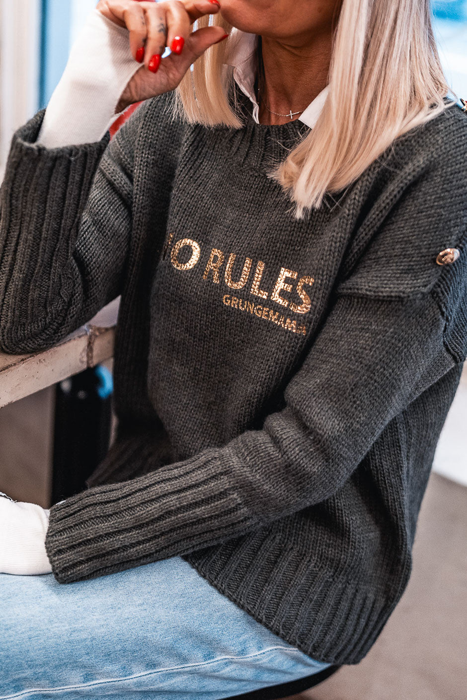 Pull Grungemama No rules kaki