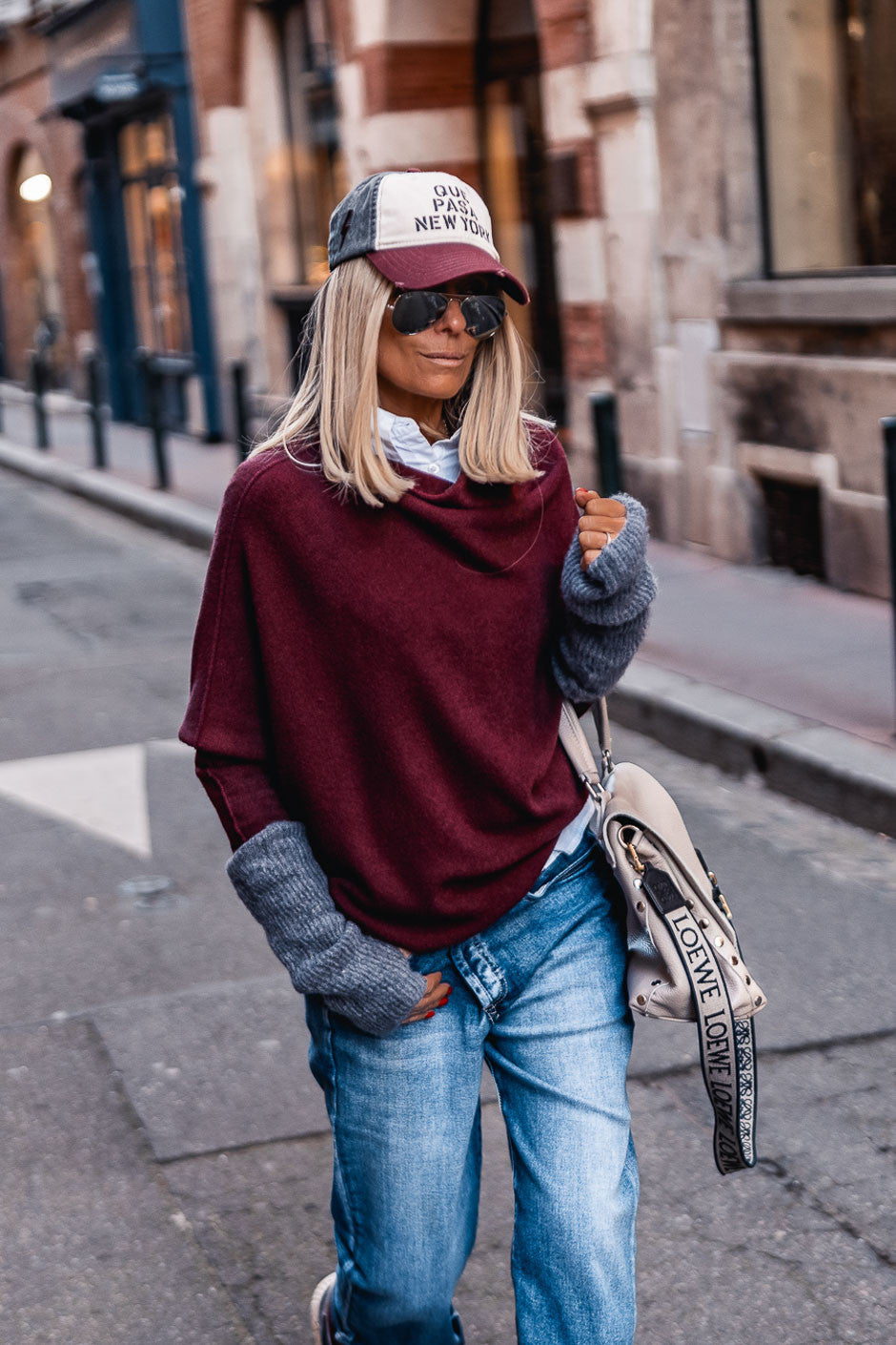 Pull Grungemama Tara bordeaux