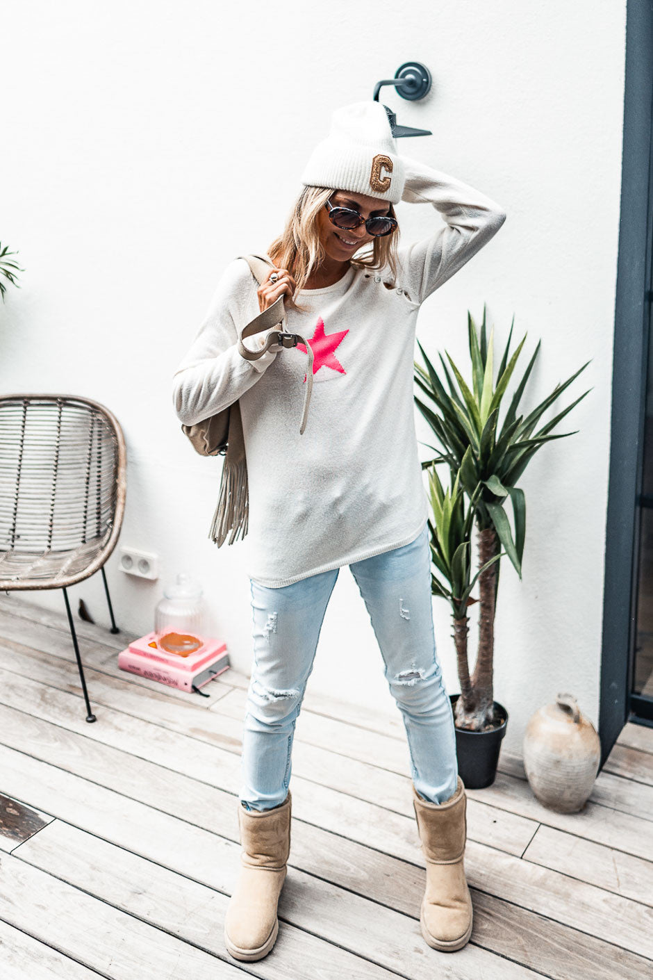 Pull Grungemama Timy ecru