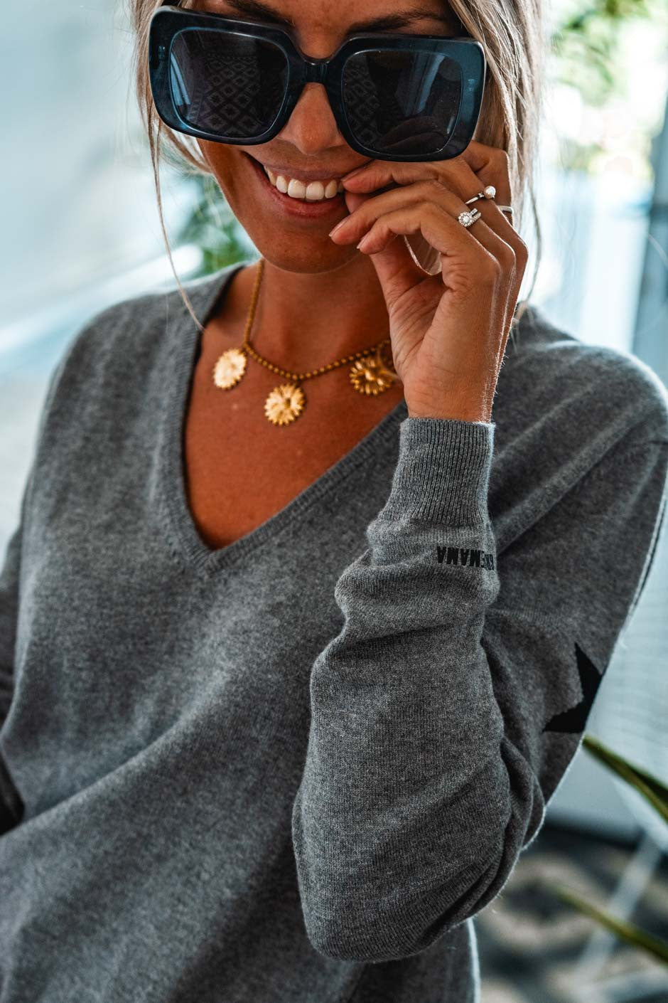 Pull Grungemama Zazie gris