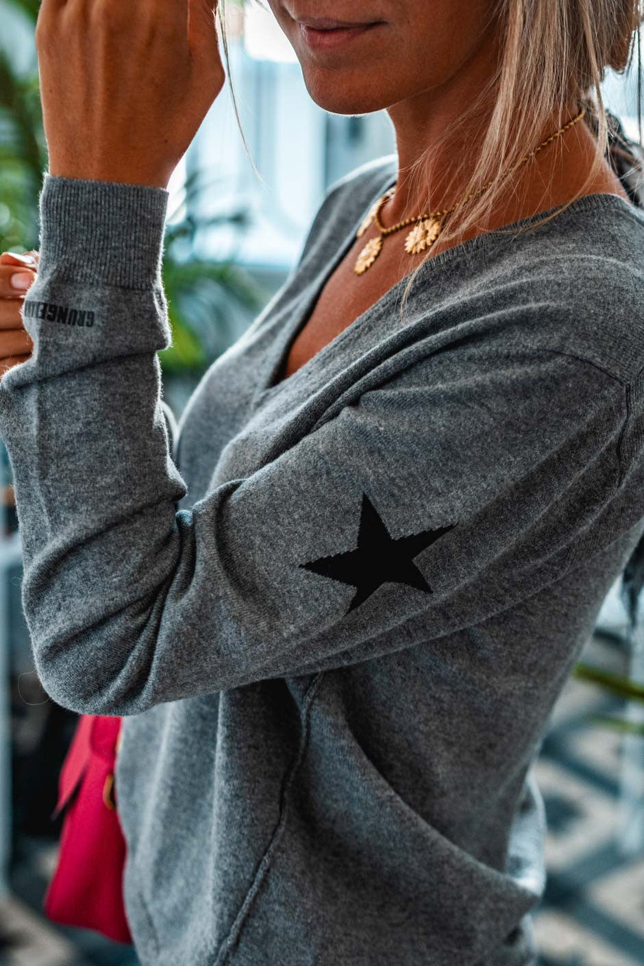 Pull Grungemama Zazie gris