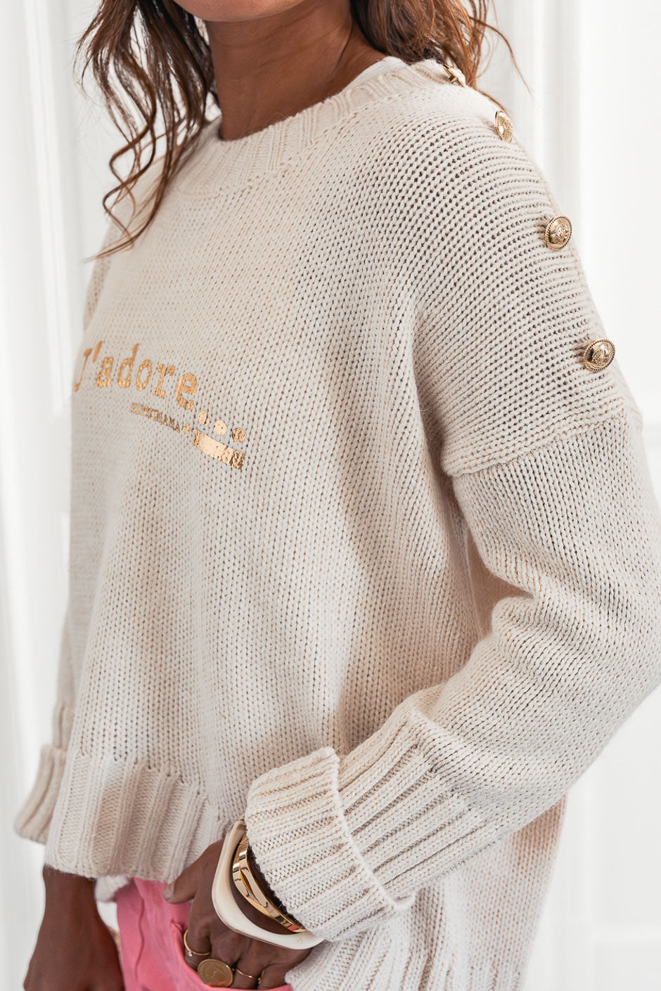 Suéter Grungemama, me encanta el beige