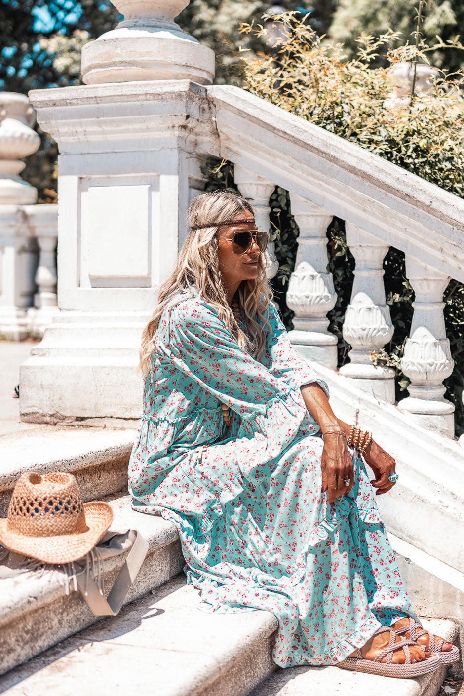 Robe Grungemama Bloomie bleu