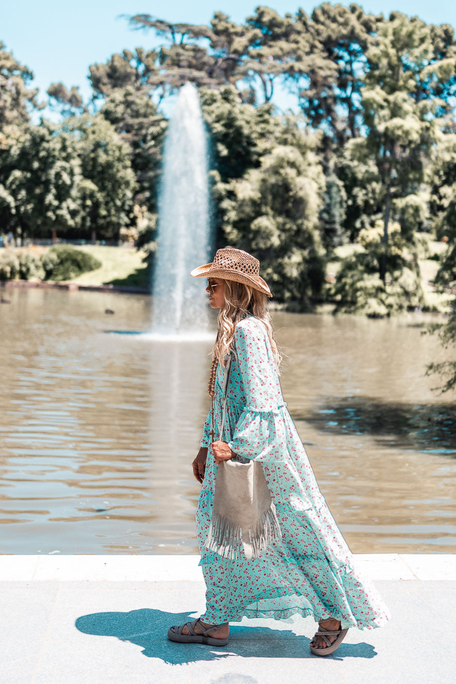 Robe Grungemama Bloomie bleu