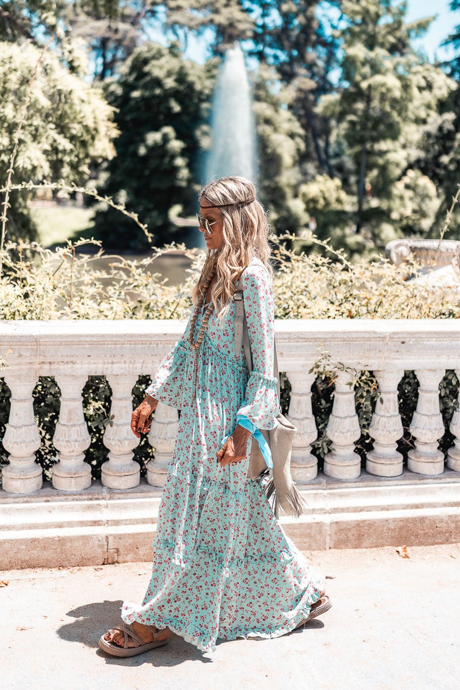 Robe Grungemama Bloomie bleu