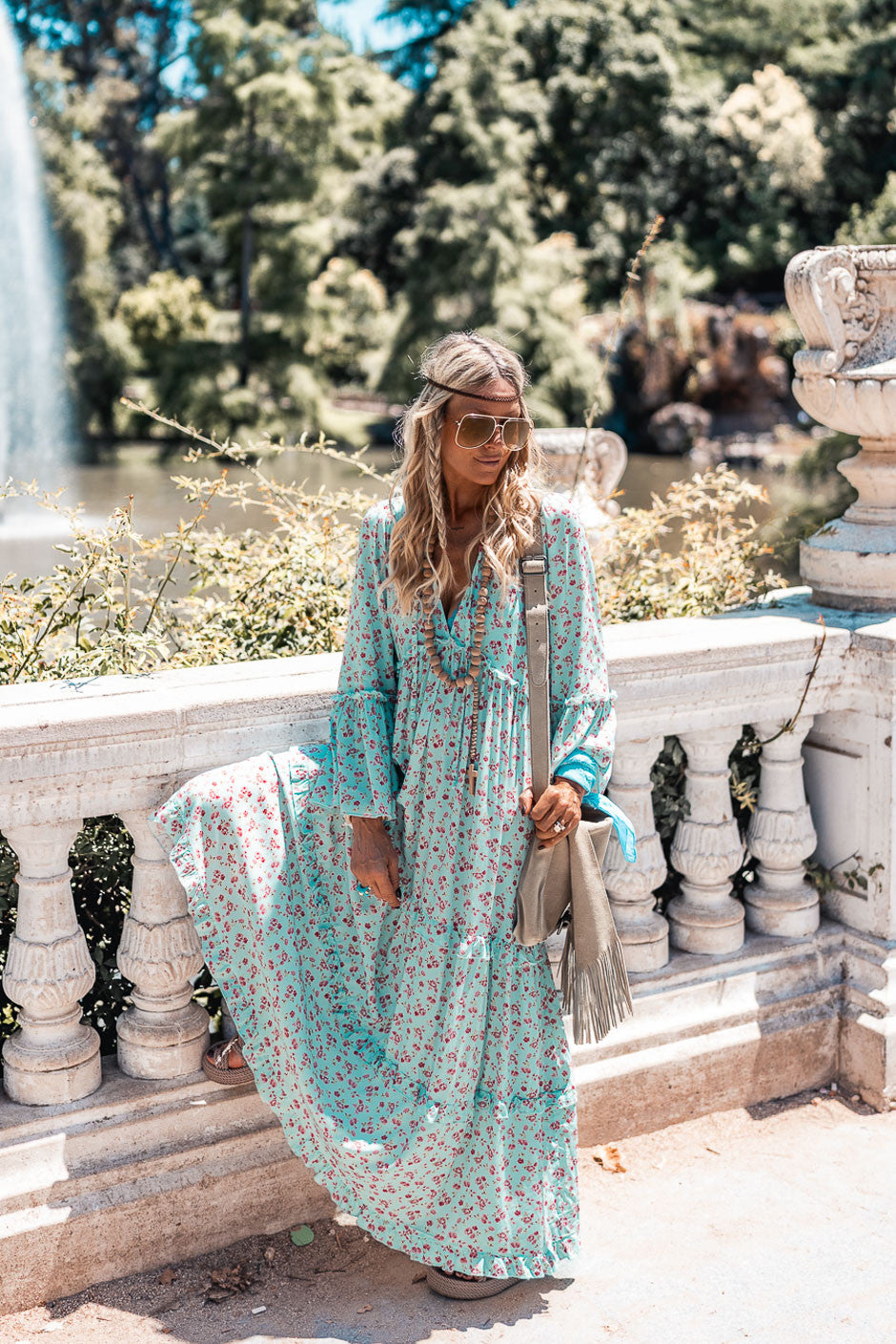 Robe Grungemama Bloomie bleu