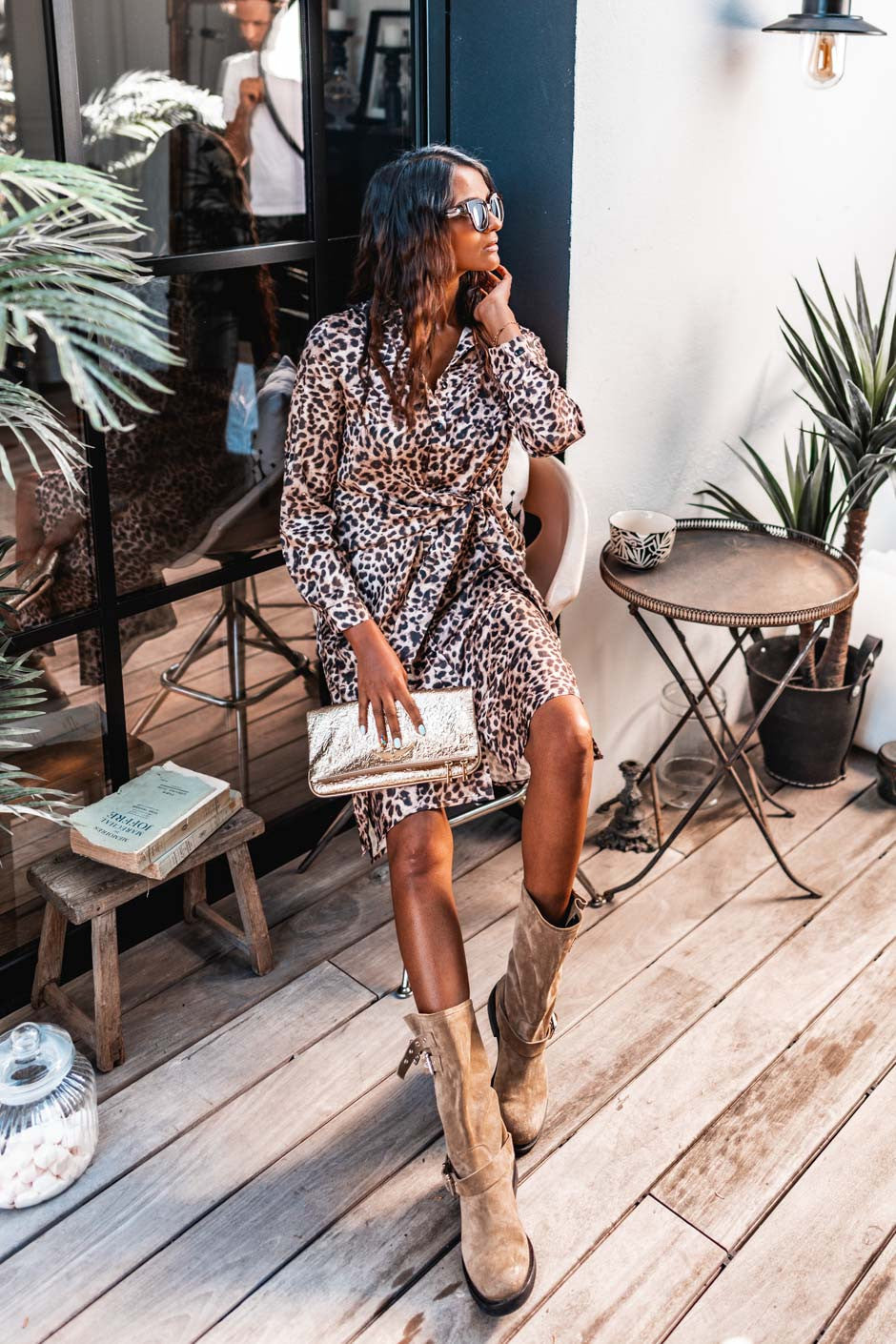 Robe Grungemama Lidia léopard