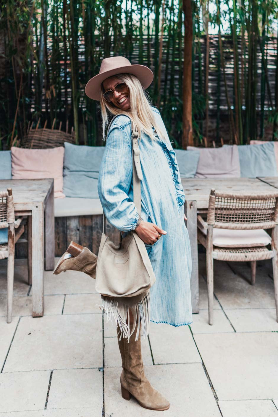 Robe Grungemama Marvina bleu